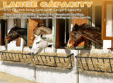 Large Capacity Hay Feeder, Heavy-Duty Steel Goat Hay Rack, 40.8" Long Wall Mounted Horse Hay Holder, 52973906