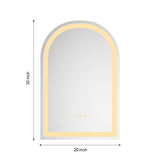 20*30 LED Lighted Bathroom Wall Mounted Mirror with High LumenAnti-Fog Separately ControlDimmer W928P151735