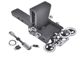 Adjustable Trailer Hitch Fits 2" Receiver Tri-Ball 5" Drop 10K GTW with Lock 76943537