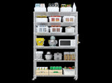 Heavy Duty Shelves 78.74" H Wire Shelving Unit with Wheels 1200LBS NSF Metal Shelves for 28342358
