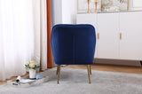 ZNTS Modern Mid Century Chair velvet Sherpa Armchair for Living Room Bedroom Office Easy Assemble W136165560