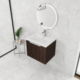 24 Inch Bathroom Cabinet With Resin Sink,Soft Close Doors,Float Mounting Design, For Small Bathroom W999P204936