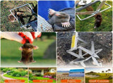 2PCS Easy Setup Mole Traps Outdoor Reusable Scissor Mole Gopher Rodent Control Trap Solid Metal 84331725
