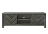 1pc Rustic Geometric Design Contemporary Traditional Interiors Entertainment Console TV Stand Living B2741P295484