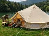 6M Pyramid Camping Tent, Waterproof Oxford Luxury Glamping Tent for Family Picnic & Gathering 03366114