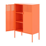 Steel lockers, adjustable laminates, side cabinets, shoe cabinets, lockers orange T3421P342804