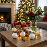 6PCS Set Glass Christmas Ball Ornaments 3.9" Tree Hanging Decor Holiday Party Set FBA shipment 76626959