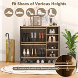 Entry shoe cabinet with adjustable shelf 19247801