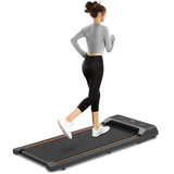 Walking Pad Under Desk Treadmill, LED Display and Remote Control Portable Treadmill for Home and W1362119975