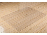 PVC Dull Polish Chair Mat Protection Floor Mat 90x120x0.2cm Rectangular 73468178