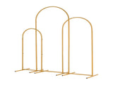 (5.9ft4.9ft3.9ft) Three-Piece Set Wedding Arc Top Iron Art Wedding Iron Arch Gold 17309543