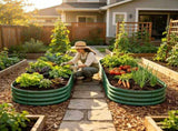 Galvanized Raised Garden Bed 8x4x1ft - Heavy Duty Metal Planter Box for Vegetables, Herbs & Flowers, W840P499239