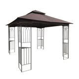 ZNTS 10x10 Outdoor Patio Gazebo Canopy Tent With Ventilated Double Roof And Mosquito net 28547596