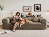 78.8" Compression Sofa,Convertible Floor Sofa Bed-with Pillow Back Support Armrest,Comfy Futon Couch W2824P373431
