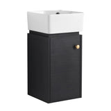 Bathroom Vanity with Sink 12 Inch for Small, Vanity with Soft Close Door,Small W999140774