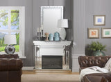 Nysa Mirrored & Faux Crystals Fireplace B2726P446685