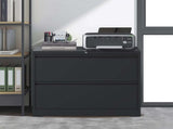 2 Drawer Lateral File Cabinet with Lock Heavy-Duty Metal Filing Cabinet for Home Office, 70120423