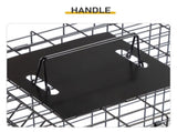 32in Live Animal Trap Cage with Cover, Humane Animal Rescue Outdoor Cage for Armadillos Cats 47662007