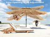 9 Foot Portable Beach Umbrella with Led Lights. 22940480