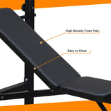 ZNTS Weight Bench, Bench Press Set with Squat Rack and Bench for Home Gym Full-Body Workout 55415925