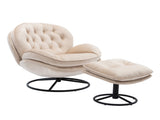 Accent chair TV Chair Living room Chair Beige sofa with Ottoman W676P232273