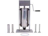 Stainless Steel Commercial Sausage Stuffer,Dual Speed Vertical Sausage Maker 15LB/7L, Meat Filler W46557792