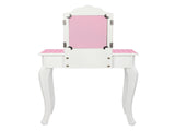Three-Fold Mirror Single-Drawing Curved Foot Children Dressing Table Red Dots 86853983