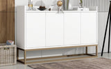 ZNTS Modern Sideboard Elegant Buffet Cabinet with Large Storage Space for Dining Room, Entryway 72450574