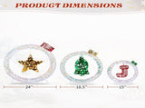 Set of 3 Lighted Iridescent Cut-out Light Bulb Christmas Decorations, Pre-lit Holiday Decor with 295 76777276
