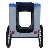 Large Folding Bike Trailer Dogs 120LB Capacity All-Terrain Pet Carrier, Durable Steel Frame W1364P268354