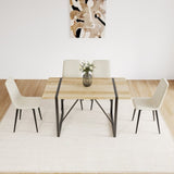 Dining Chairs Set of 4,Modern Kitchen Dining Room Chairs,Upholstered Dining Accent Chairs in linen 07819100