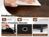 3-Drawer Fabric Storage Cabinet - Removable Foldable Drawers, Industrial Wood Top, Metal Frame with 51249504