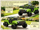 Camouflage 12V 4WD Switchable Kids Ride On Truck 2WD/4WD Electric Car with Parental Remote, Spring 73664177
