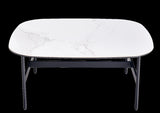 Small Coffee Table for Living Room,Modern Rock Beam Ceramic Coffee Table,Low Square Center Table W1911P268306