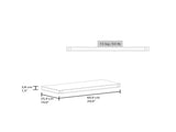 Phoenix 6-Piece Floating Wall Shelves Set, Wood Wall Mounted Display Shelves for Home Decor and B128P611061
