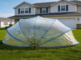 16-foot retractable pool cover, PVC film fiberglass rod pool fence, outdoor swimming pool 15735388