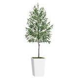 Artificial Olive Tree 7FT with Pot and Moss, Artificial Plants for Home Office Decor T3210P298177