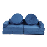 14 pcs Kids Sofa Modular Play Couch Convertible Toddlers Couch Set Furniture Sofa Set for Bedroom 56007114