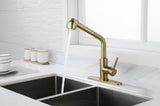 Utility Sink Faucets Single-Handle Pull-Out Laundry Faucet with Dual Spray Function in Stainless W928110189