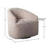 Upholstered 360 Degree Swivel Chair B035118603