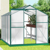 ZNTS Polycarbonate Greenhouse,6'x 8' Heavy Duty Walk-in Plant Garden Greenhouse for Backyard/Outdoor 32970978