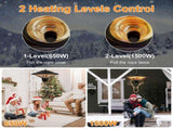 1500W Hanging Halogen Patio Heater, Fanless Electric Ceiling Heater, IP23 Rated, 2 Heat Settings, 16046511
