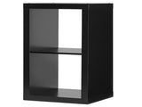 2 Cube Storage Organizer, Solid Black 48981801