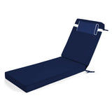 Outdoor Chaise Lounge Cushion, 80 in. x 26 in. x 3 in. Waterproof Fade-Resistant Patio Chair Pad for 19423524