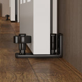 CRAZY ELF 28" x 84" Five Grid Real Primed Door Slab, DIY Panel Door, Modern Interior Barn Door, W936104292