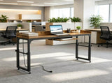 Adjustable Height Overbed Table with Rolling Casters and Built In Charging Station 14868485