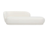 Aire 75" RAF Modern Rounded Chaise Lounge, Ivory White Boucle B2719P238297