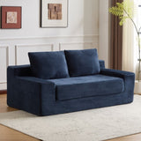 Loveseat Sofa, Comfortable Deep Seat Sofa Bed, Modern Small Corduroy Couch for Living Room 17225901