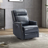 ZNTS Hesperides Genuine Leather Manual Swivel Recliner W1137P177530