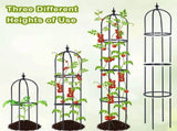6.2ft Garden Obelisk Trellis,Lightweight Rustproof Plastic Coated Metal Tall Tower Trellis 76173444
